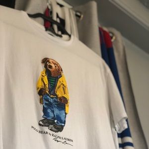 FW ‘18 Polo Bear Raincoat Bear White T-Shirt